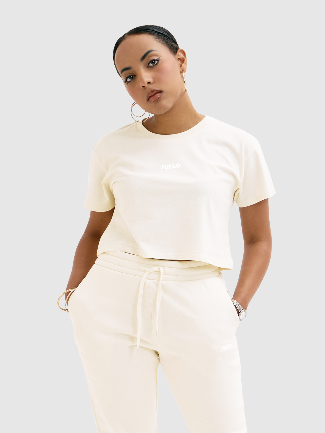 Womens Casual Crop Tee